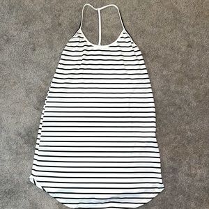 Cute NAUTICAL dress or beach cover up - athletic material - size M - NEVER WORN!